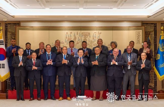 태평양도서국 외교장관 단체 접견(대통령실)