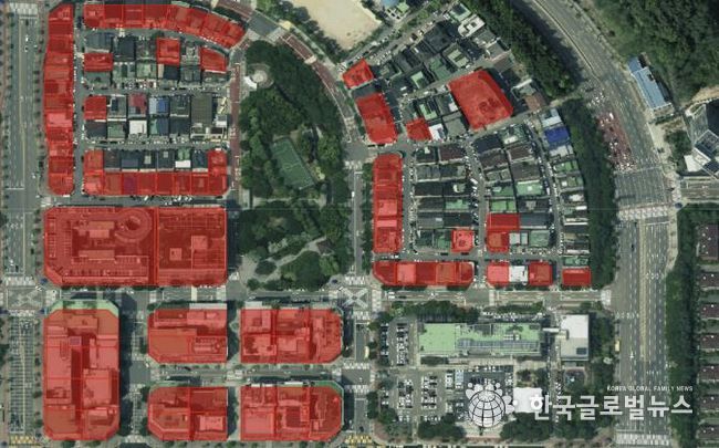 구갈상점가 확대 후 구역도