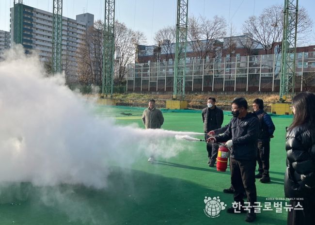 광명도시공사 체육시설 전 직원 함께 소방훈련 실시