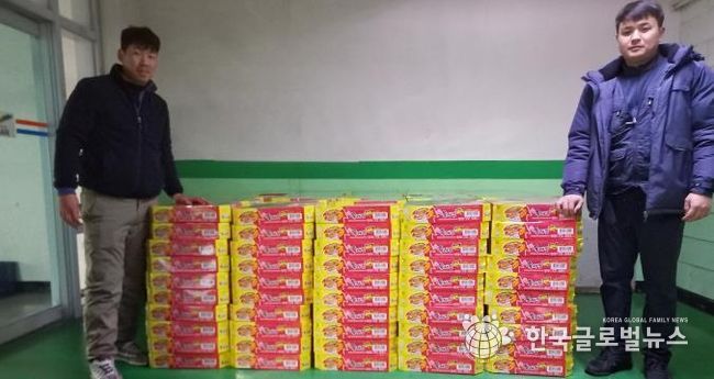오산시, 궐동 소재 뉴월드마트로부터 컵라면 300박스 기탁 받아