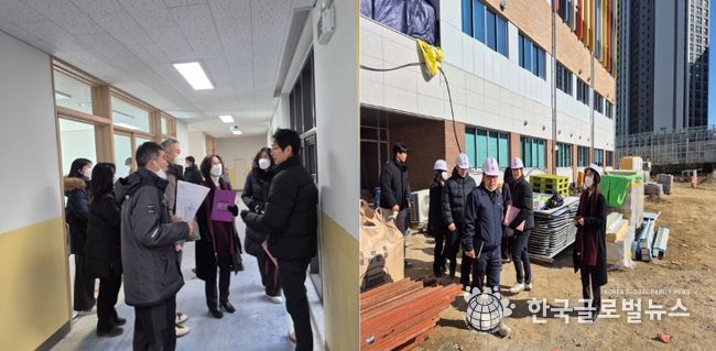 군포의왕교육지원청, 의왕푸른초·백운호수중 개교 전 현장점검