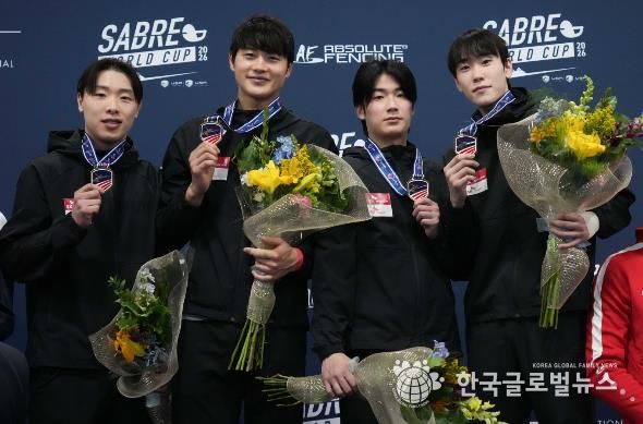 대전시청 소속 펜싱팀 오상욱 솔트레이크시티 사브르월드컵 2관왕