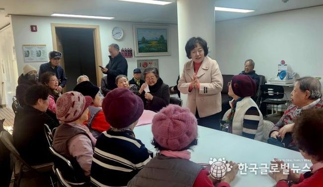 세교죽미마을8단지아파트 경로당 방문 모습