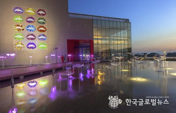 유리섬박물관 전경.