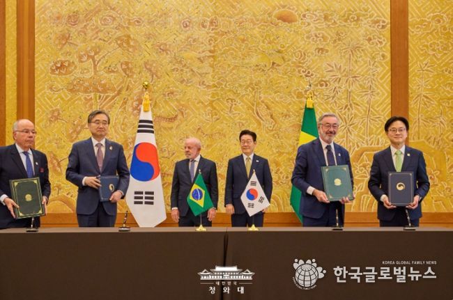 한·브라질 양해각서 체결식(청와대)