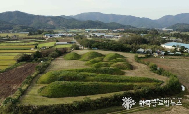 함평 예덕리 고분군 전경