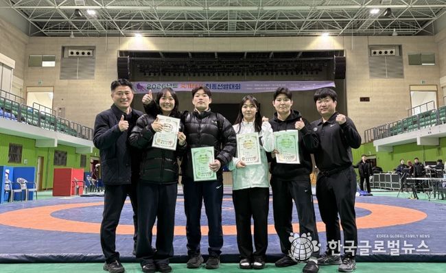 레슬링팀오정빈이한빛국가대표선발