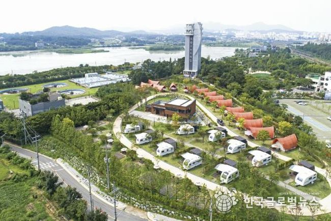 의왕 왕송호수캠핑장 3월 임시 휴장...글램핑 텐트 전면 교체