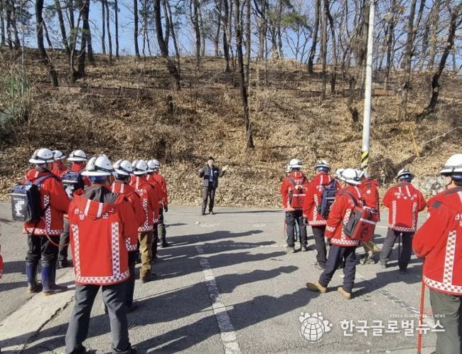 산불발생훈련사진