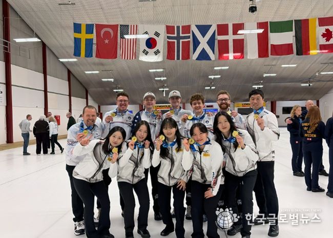전북자치도 여자 컬링팀, 세계주니어컬링선수권 2년 연속 우승