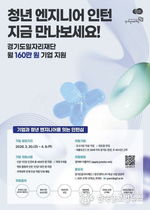 시흥시, 청년 엔지니어 육성 인턴십 참여기업 모집