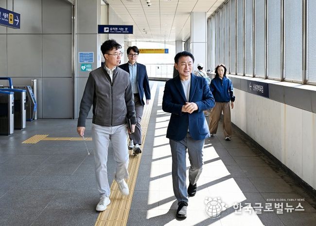 의정부시는 4월 8일 의정부역 일대에서 수도권광역급행철도(GTX)-C 의정부역 사업 예정지에 대한 현장 점검을 실시했다.