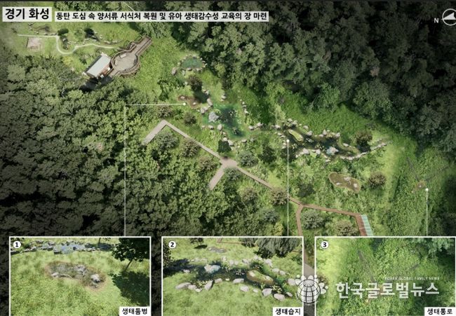 선납숲공원 생태계 복원사업 조감도